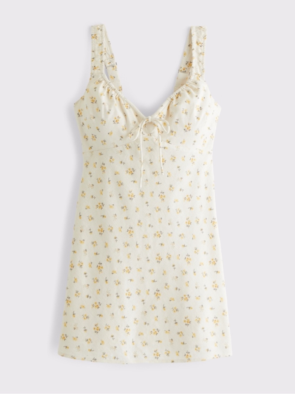 NWT: Abercrombie and ditch bra free linen mini floral dress